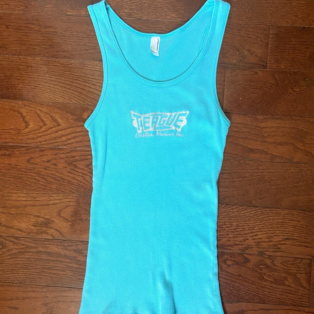 American Apparel Turquoise blue tank Top